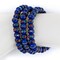 TheBeadChest Mala Stretch Bracelet, Cobalt Blue - Stackable Nepal Bone Inlaid with Turquoise &#x26; Coral Colors, 100% Authentic and Genuine